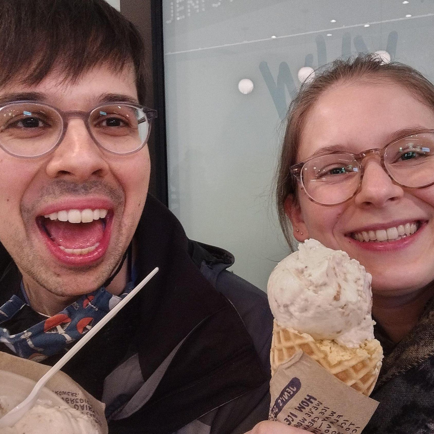 We love ice cream...this was a trip to Jenny's, March 2023.