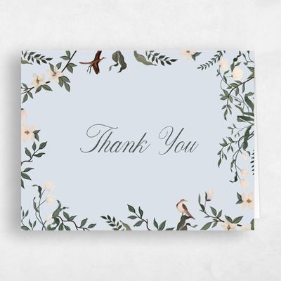 Multi-Colored Wedding Thank You - Oiseau Landscape