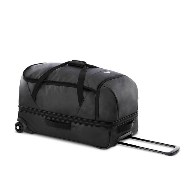 High Sierra 28" Wheeled Drop Bottom Duffel Bag - Black Graphic Carton