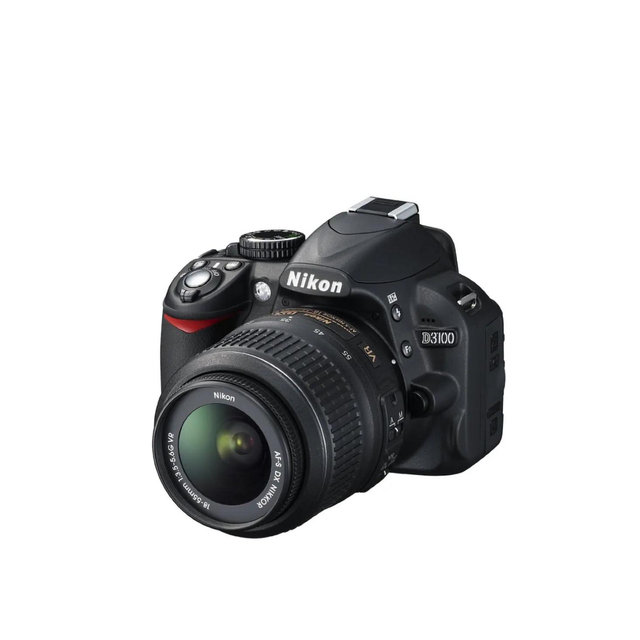 Nikon - D3100 DSLR Camera with 18-55mm f/3.5-5.6 Auto Focus-S Nikkor Zoom Lens (International Model)