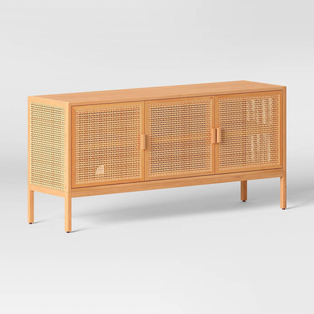Minsmere TV Stand for TVs up to 55" Natural Brown - Threshold™