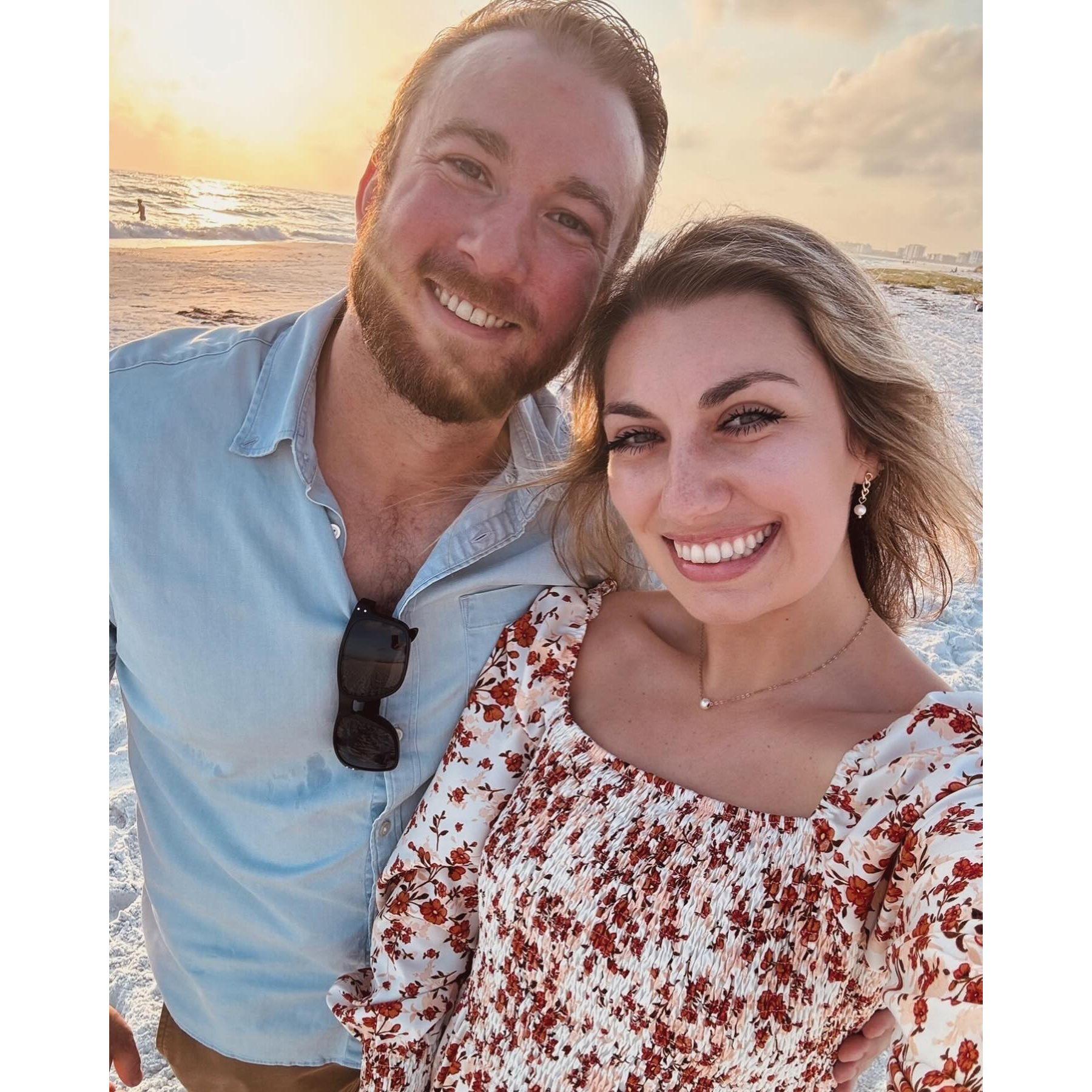 Taken right before he proposed!