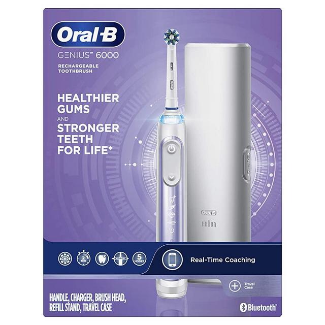 Oral-B Pro 6000 Smart Series Power Rechargeable Electric Toothbrush, Orchid Purple