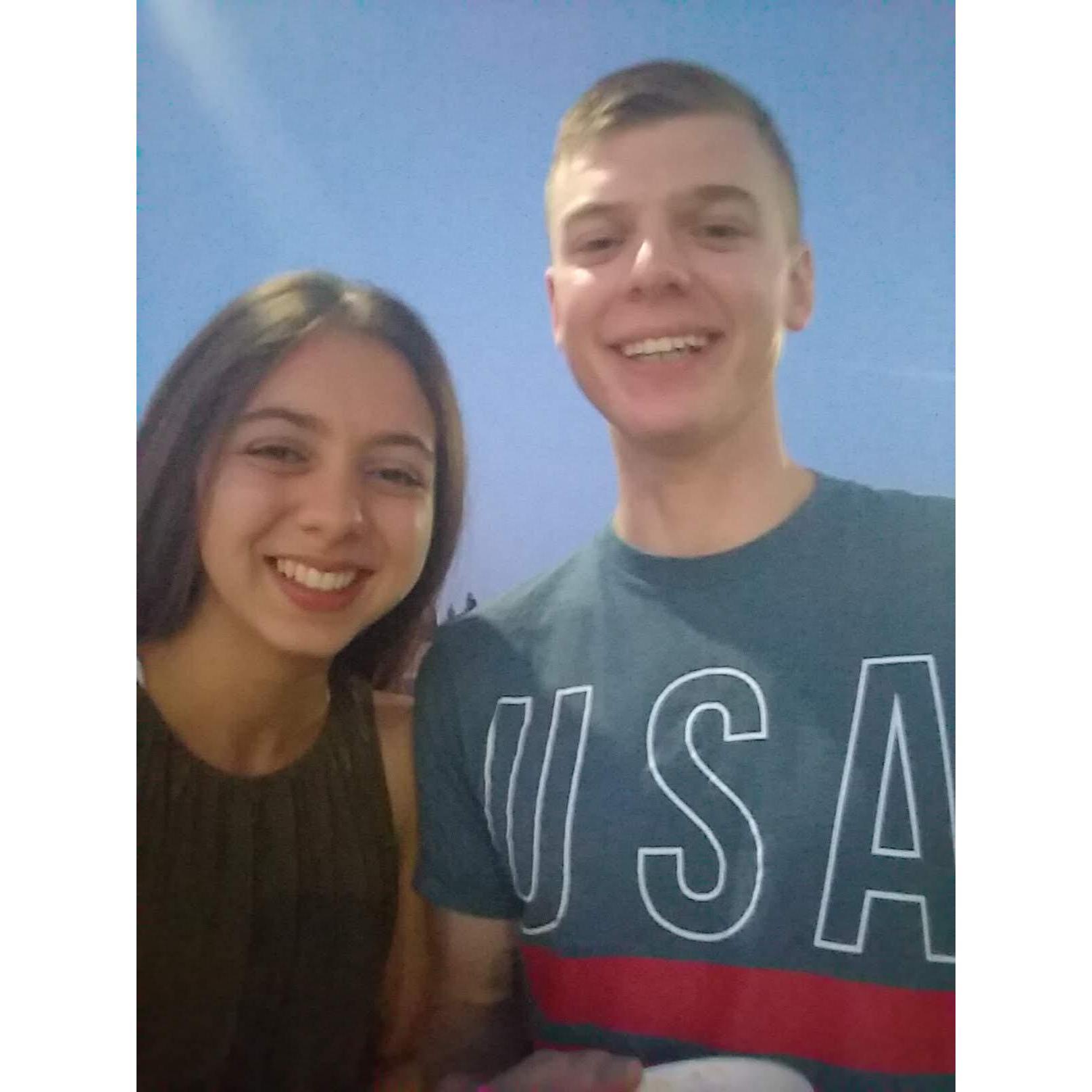 Our very first selfie together! :)