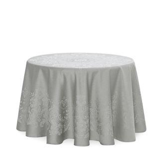 Celeste Tablecloth, 70" Round, white