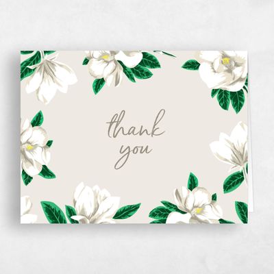 Beige Summer Wedding Thank You - Morningside