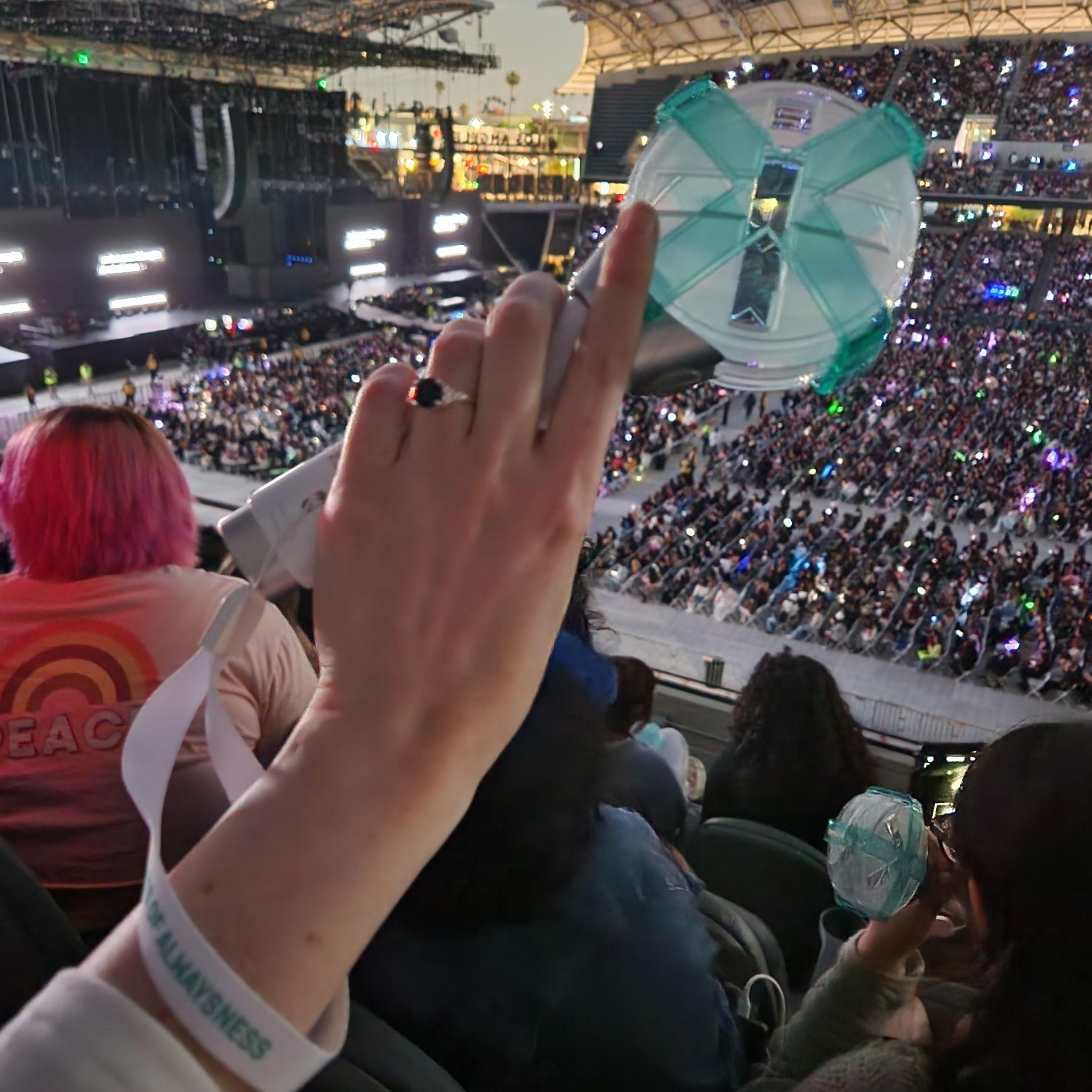 Matt proposed at a Tomorrow X Together concert, during their song "Magic"! Concerts are one of Matt and Kendra's favorite things to do together!