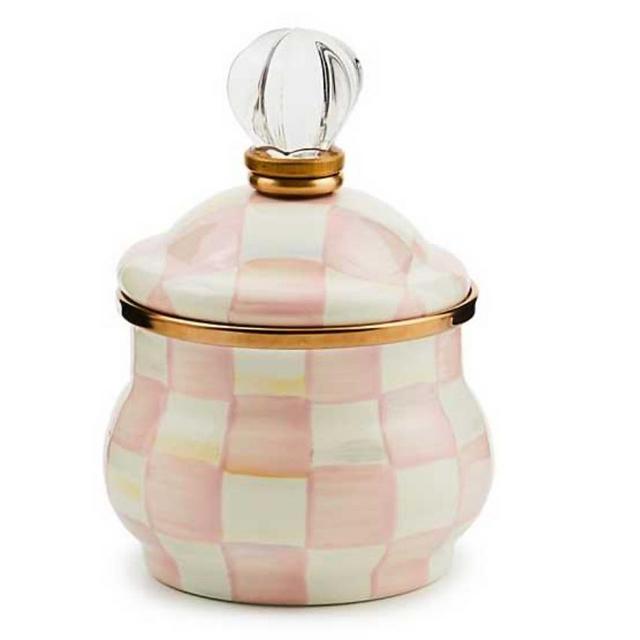 Rosy Check Lidded Sugar Bowl