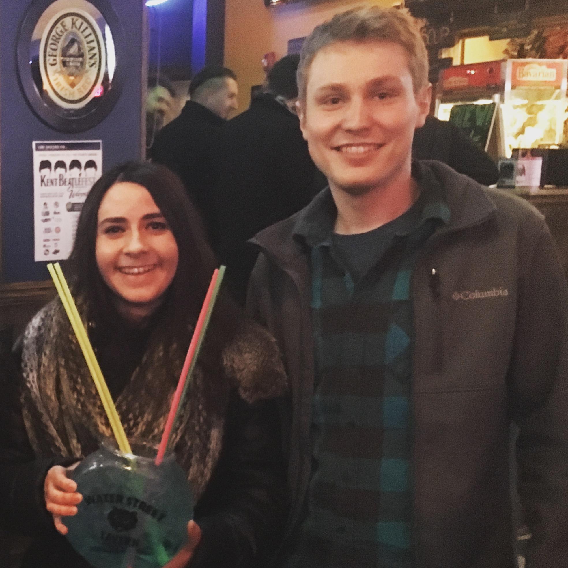 The night we met and the first picture we ever took together.