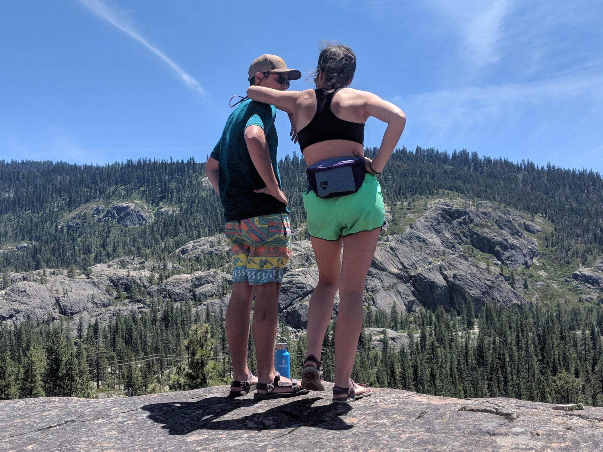 Getting their mountain fix in their favorite area, Tahoe National Forest, 2018