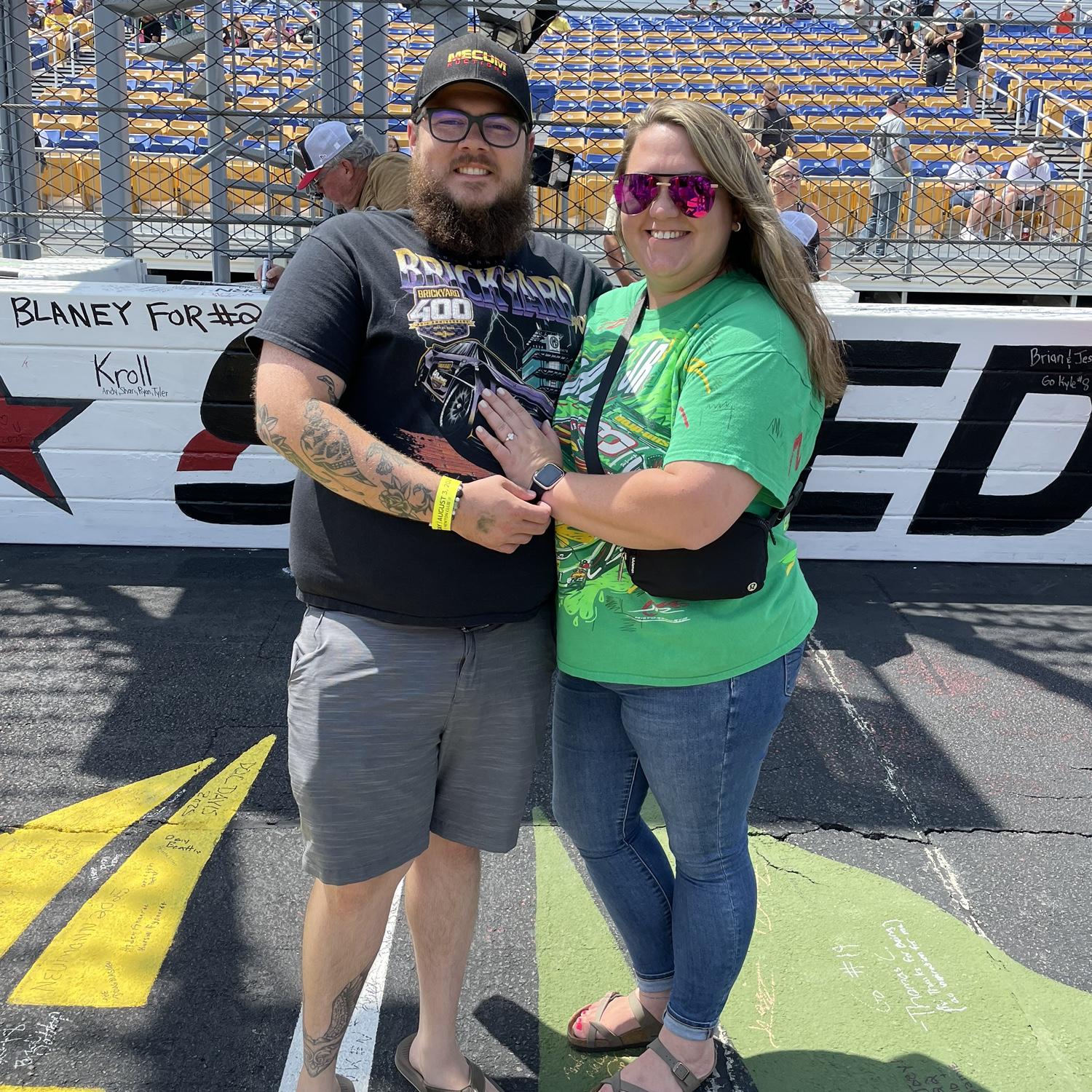 Julie first ever NASCAR race 🏁