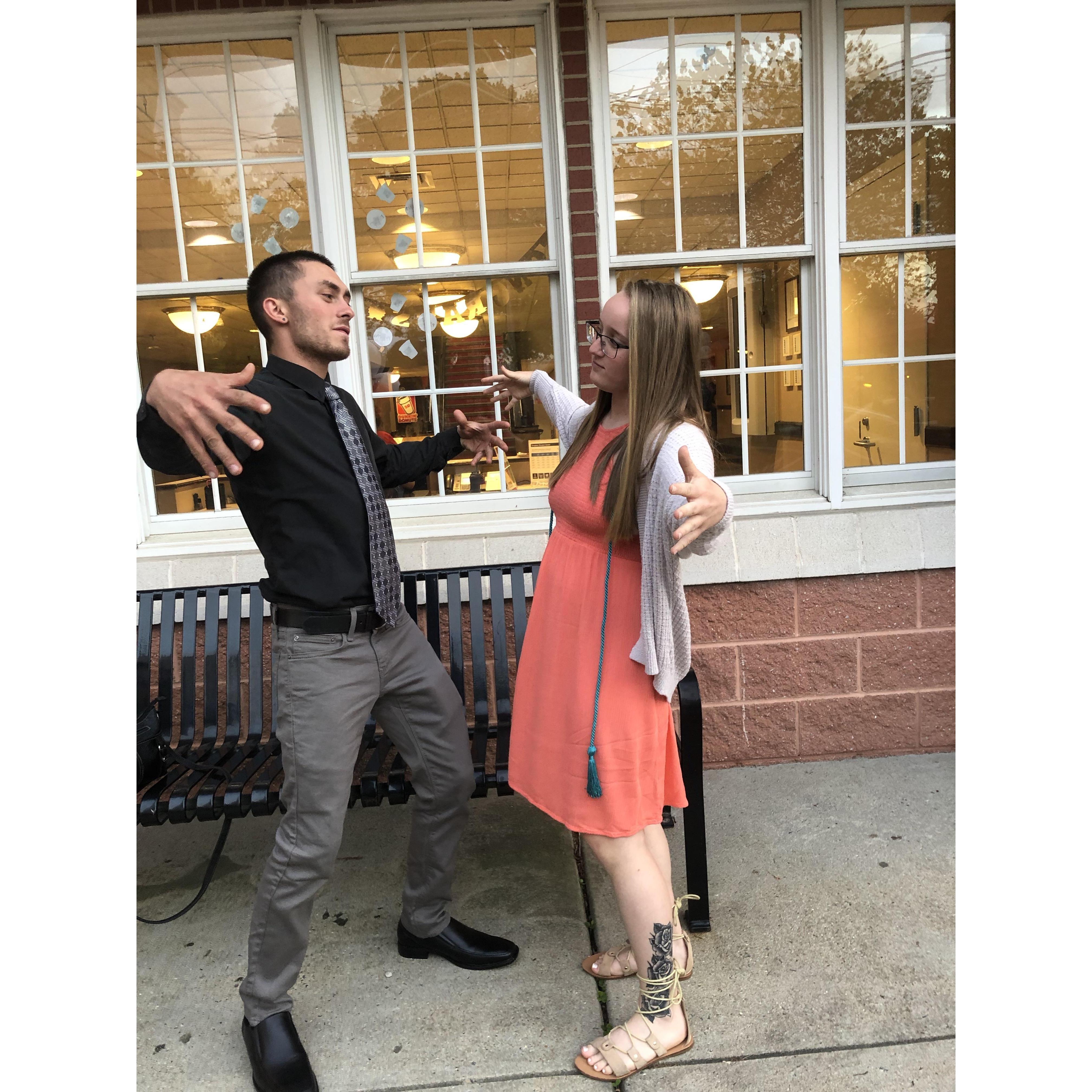 The creation of our pose