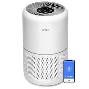LEVOIT Air Purifiers for Home Bedroom, Smart WiFi, HEPA Sleep Mode for Home Large Room, Quiet Cleaner for Pet Hair, Allergies, Dust, Smoke, Pollon, White Noise, Alexa Control, Core300S-P, White