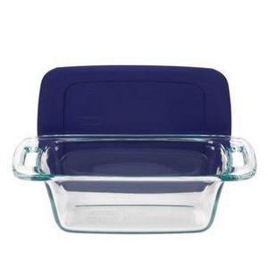 Pyrex - Easy Grab 1.5 Qt. Loaf Dish with Plastic Cover