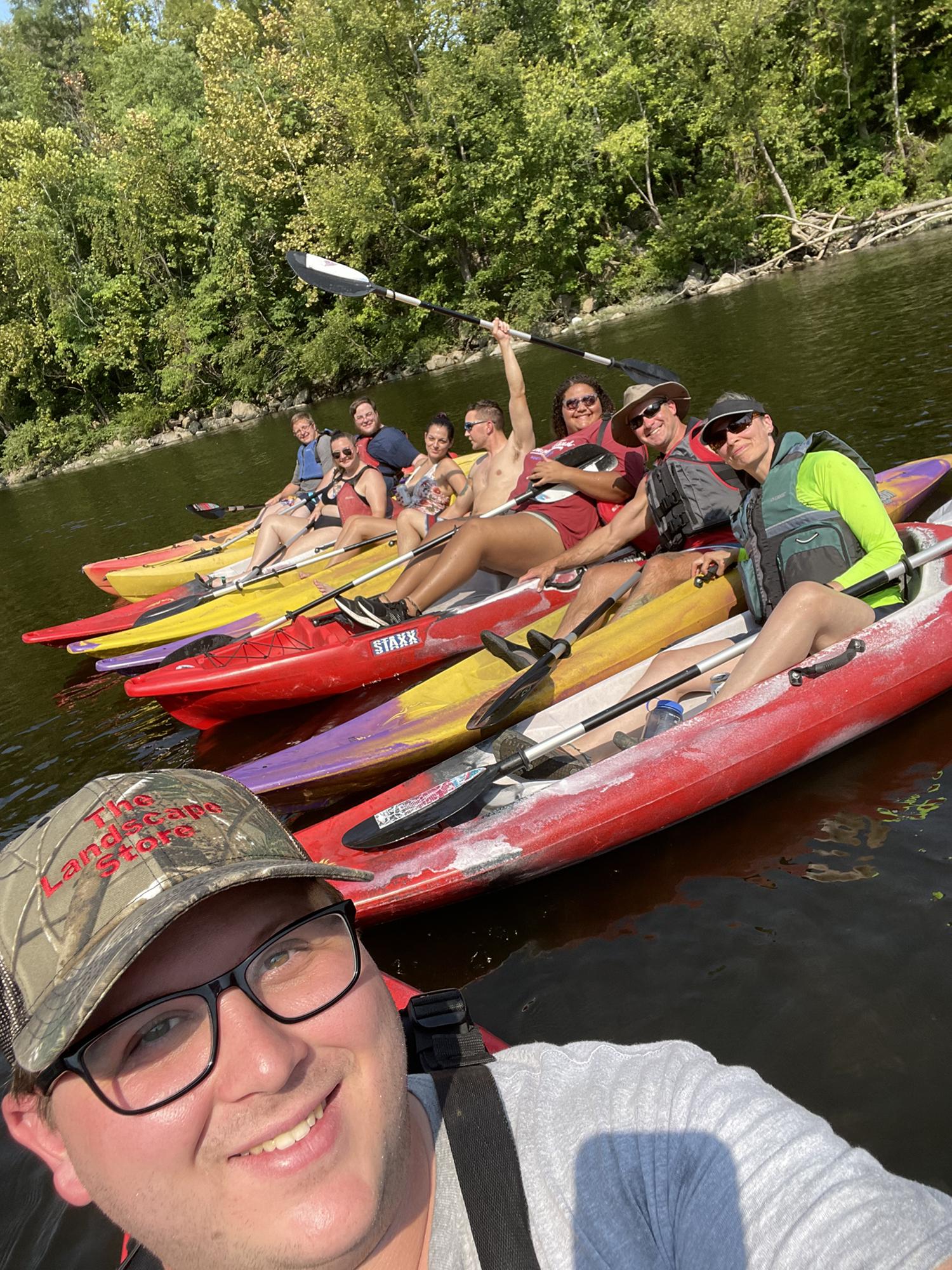 Kayaking with the crew!