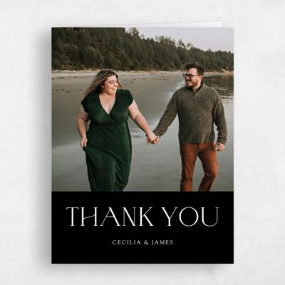Black Wedding Thank You - Santiago Photo