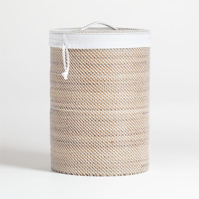 Sedona White Hamper with Liner