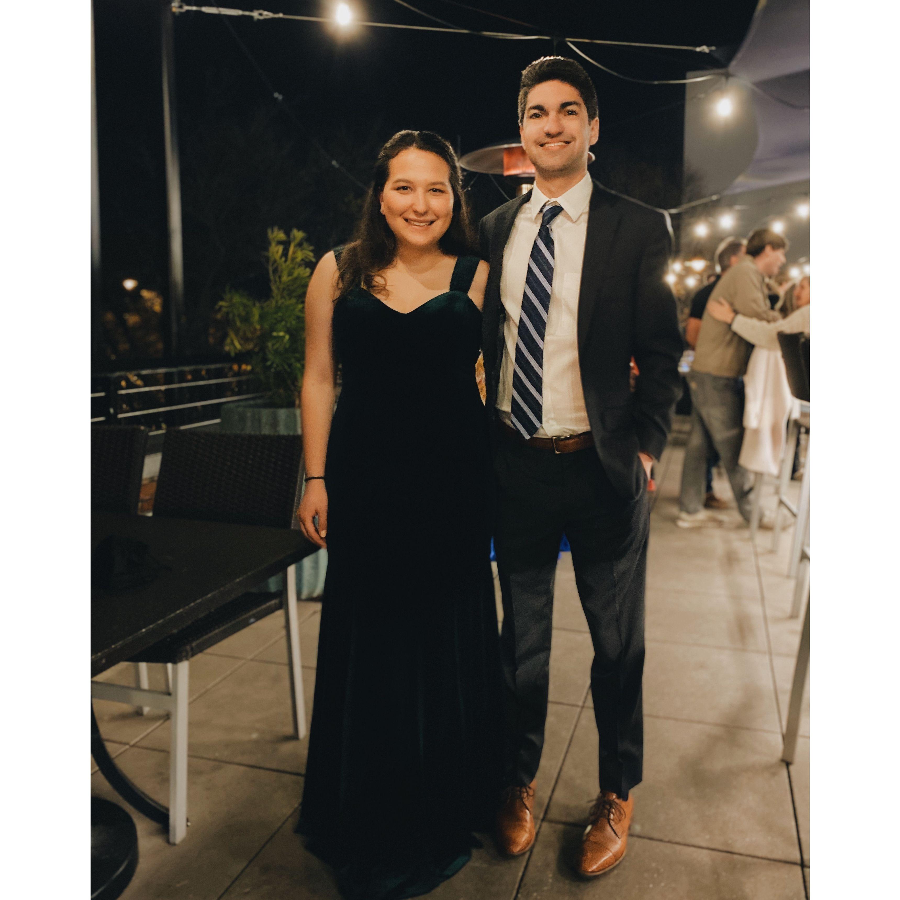 Adler and Cam at their first Barrister's Ball (law school prom), Columbia, SC