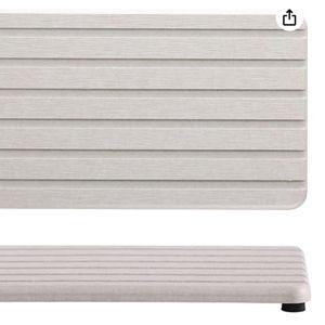 2 PCS Water Absorbent diatomite Coasters, 8.3" x 4" Water Absorbing Stone Tray for Sink, Stone Drying mat for Kitchen Counter, Stone soap Tray Used for Hand Soaps & toiletries & Plants