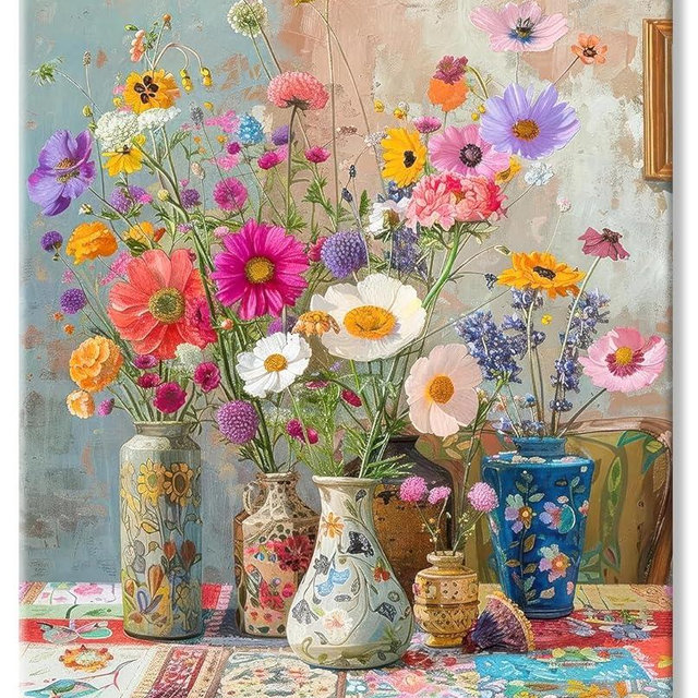 Puzzles for Adults 1000 Pieces Flowers, Puzzle 1000 Pieces, 1000 Piece Puzzle for Adults Suitable for Home Décor with 1:1 Poster Dust Free Jigsaw Puzzles (27.5"X19.6")