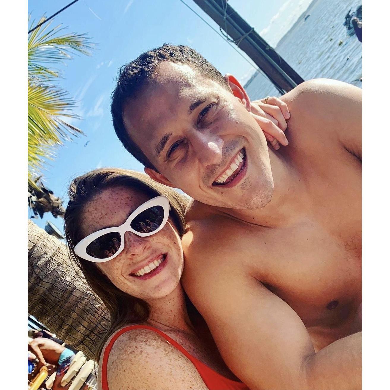 Soakin' up the sun at Seacrets