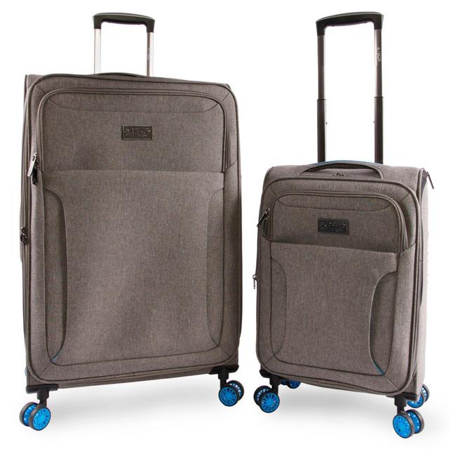 Original Penguin® Platt 2-Piece Luggage Set in Gret/Blue