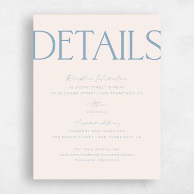 Dusty Blue Wedding Enclosure - Josephine