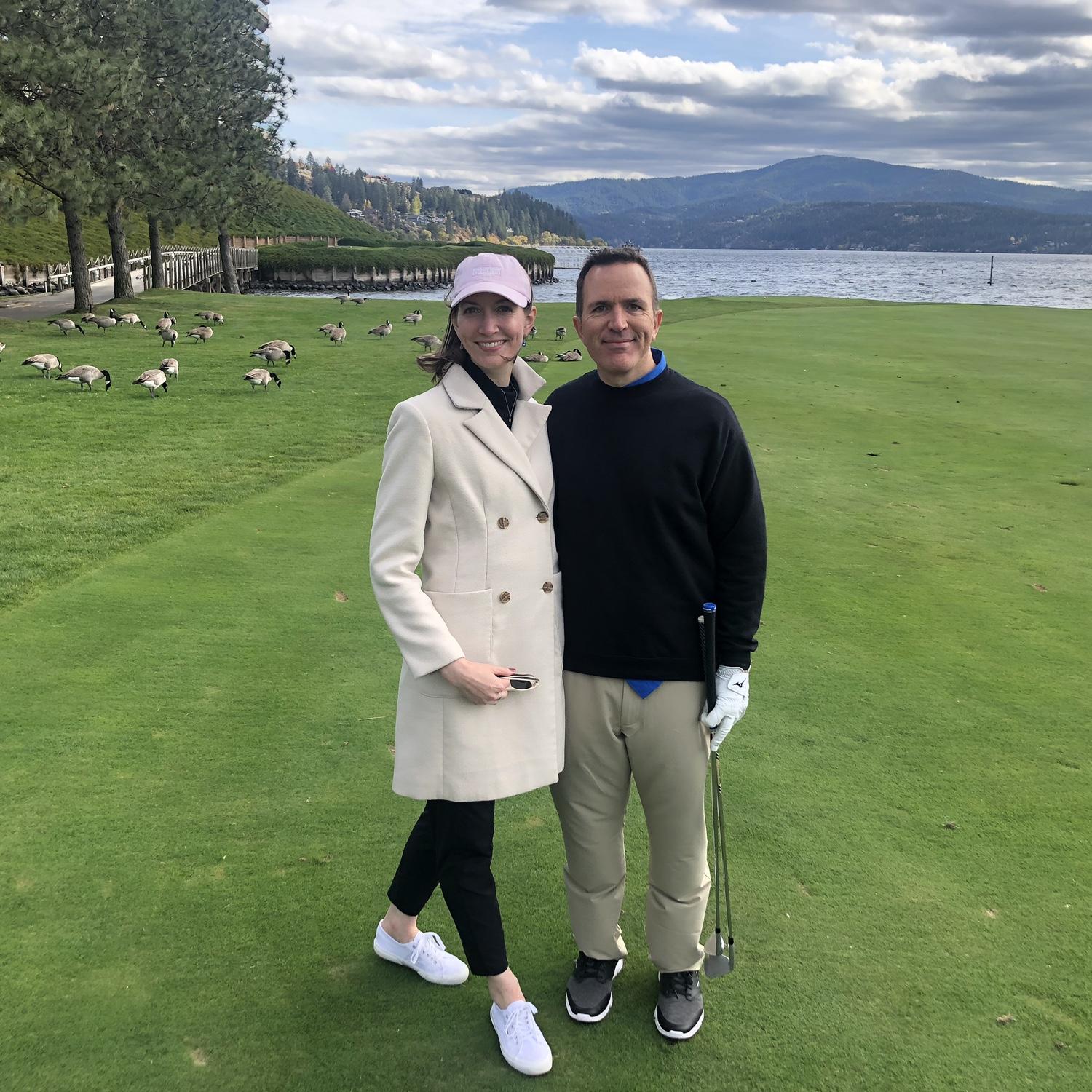 First date, 
Coeur d'Alene Resort Golf Course