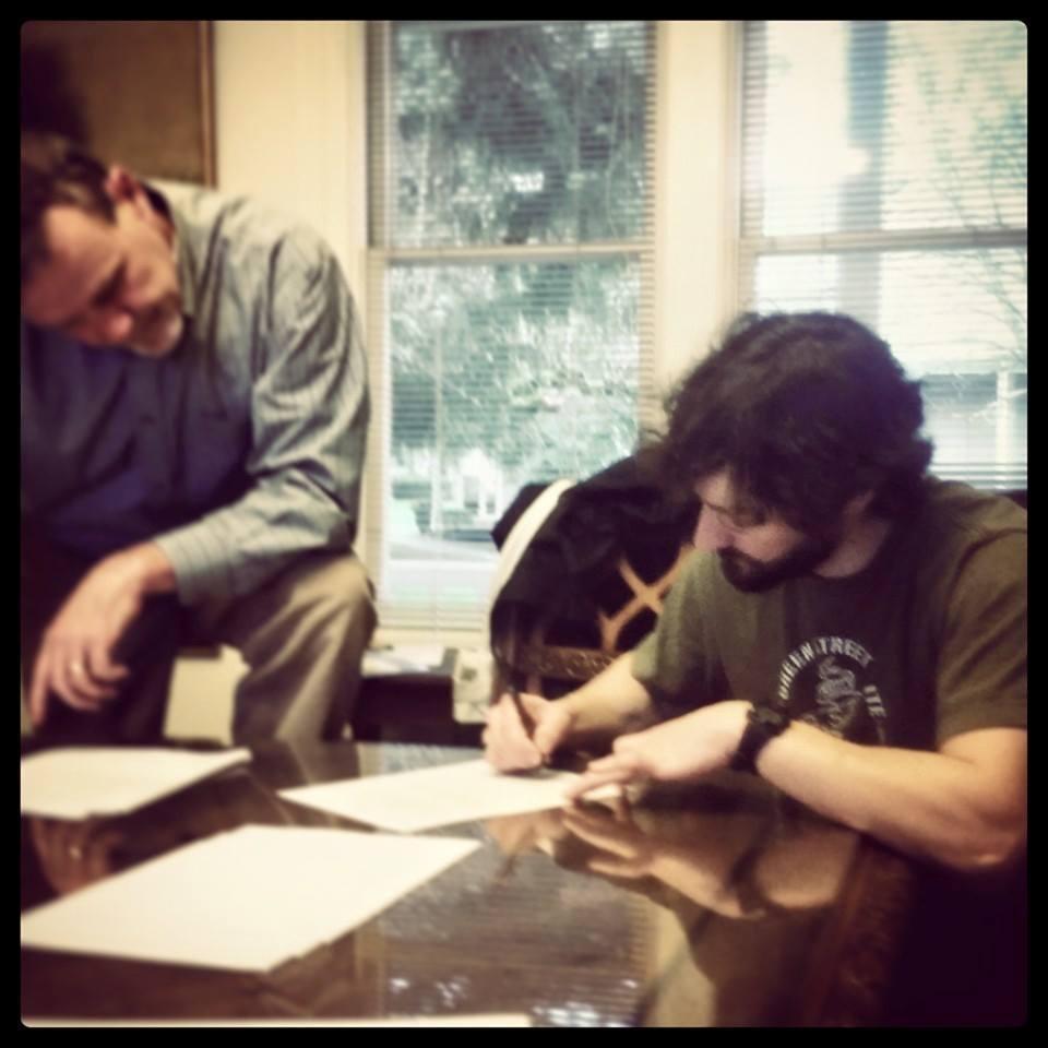 Michael Signing Papers On Our Very First Home!
2.23.2015