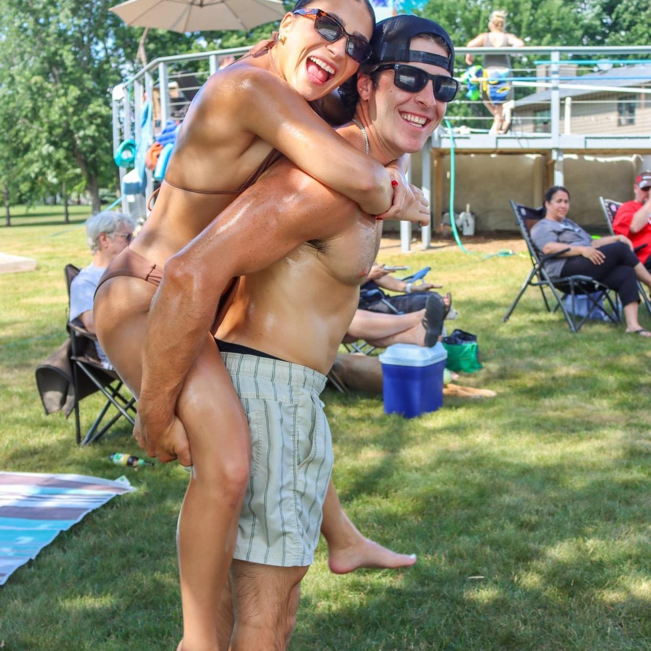 fav 4th of July party annual Slip and Tip with Gigi's bestie Kaitlin