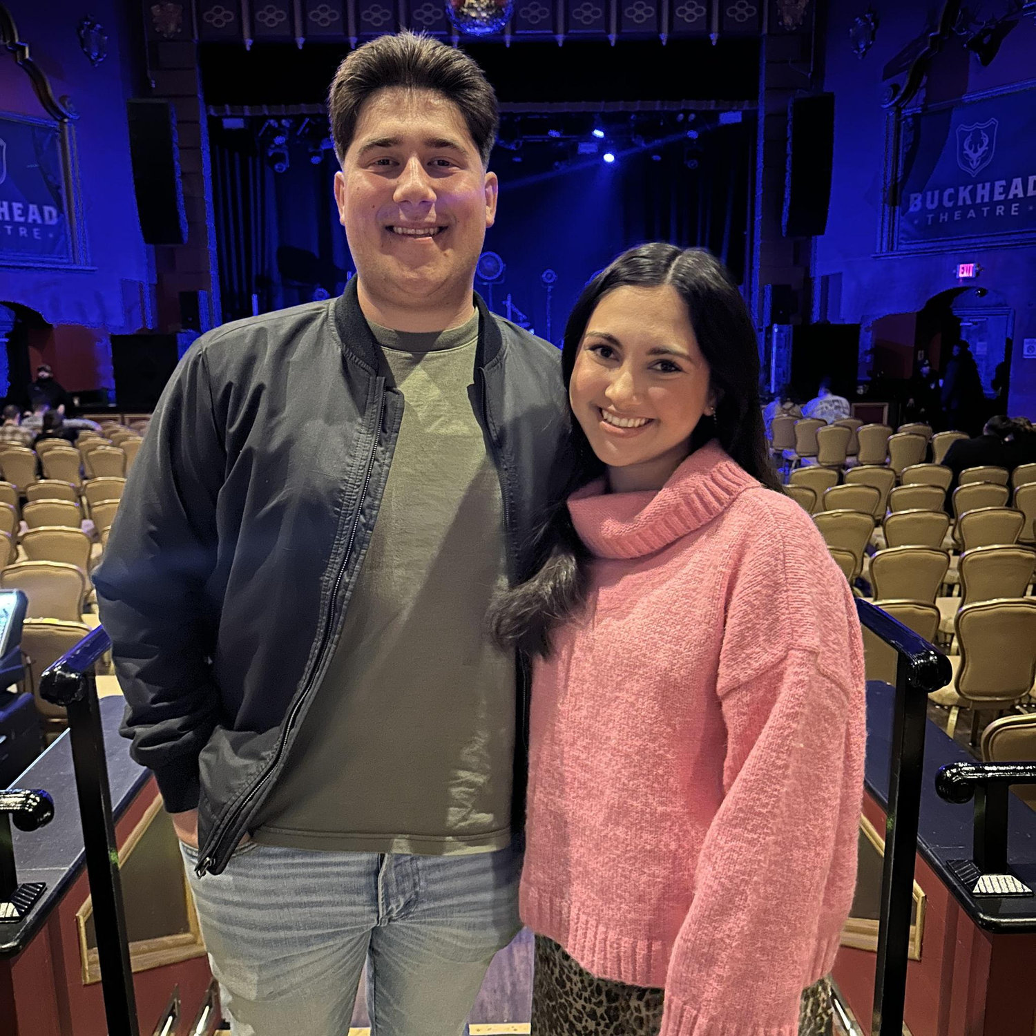 The night before Gabe proposed! Went to a concert in Atlanta
