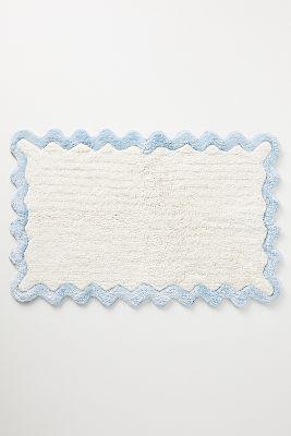 Maeve by Anthropologie Scalloped Cotton Bath Mat