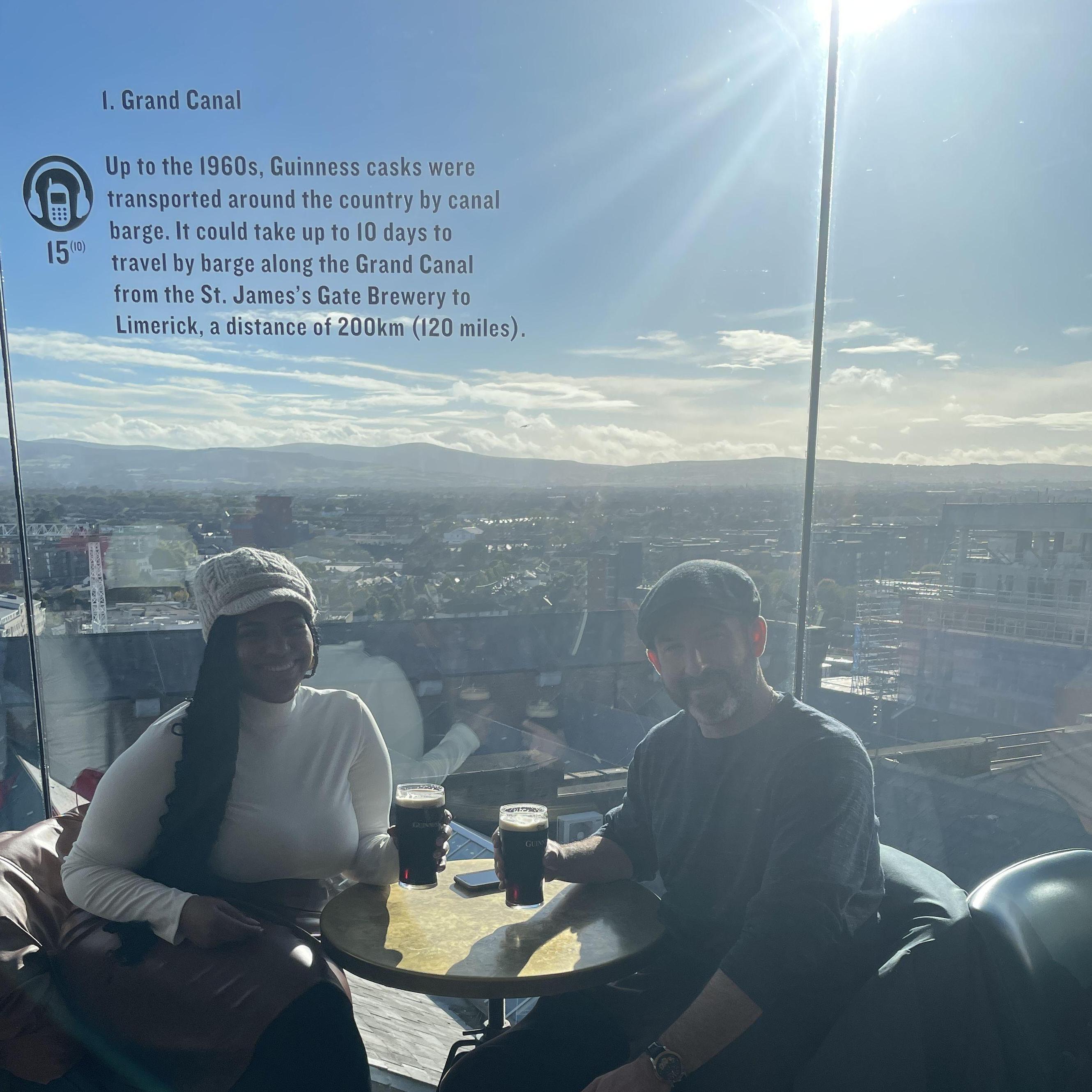 If you're ever in Dublin, go to the Guinness Storehouse!