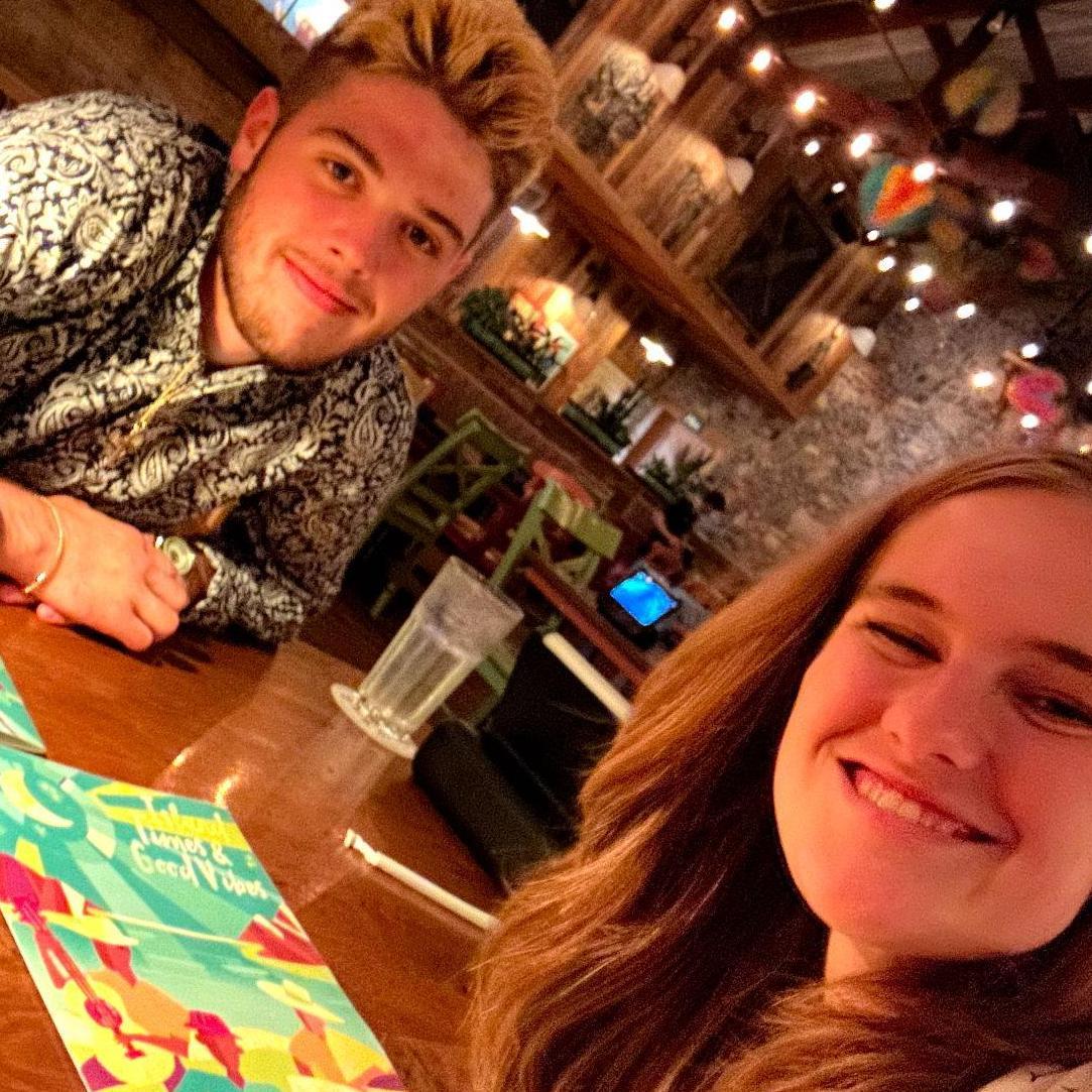 First date! Crazy hair day