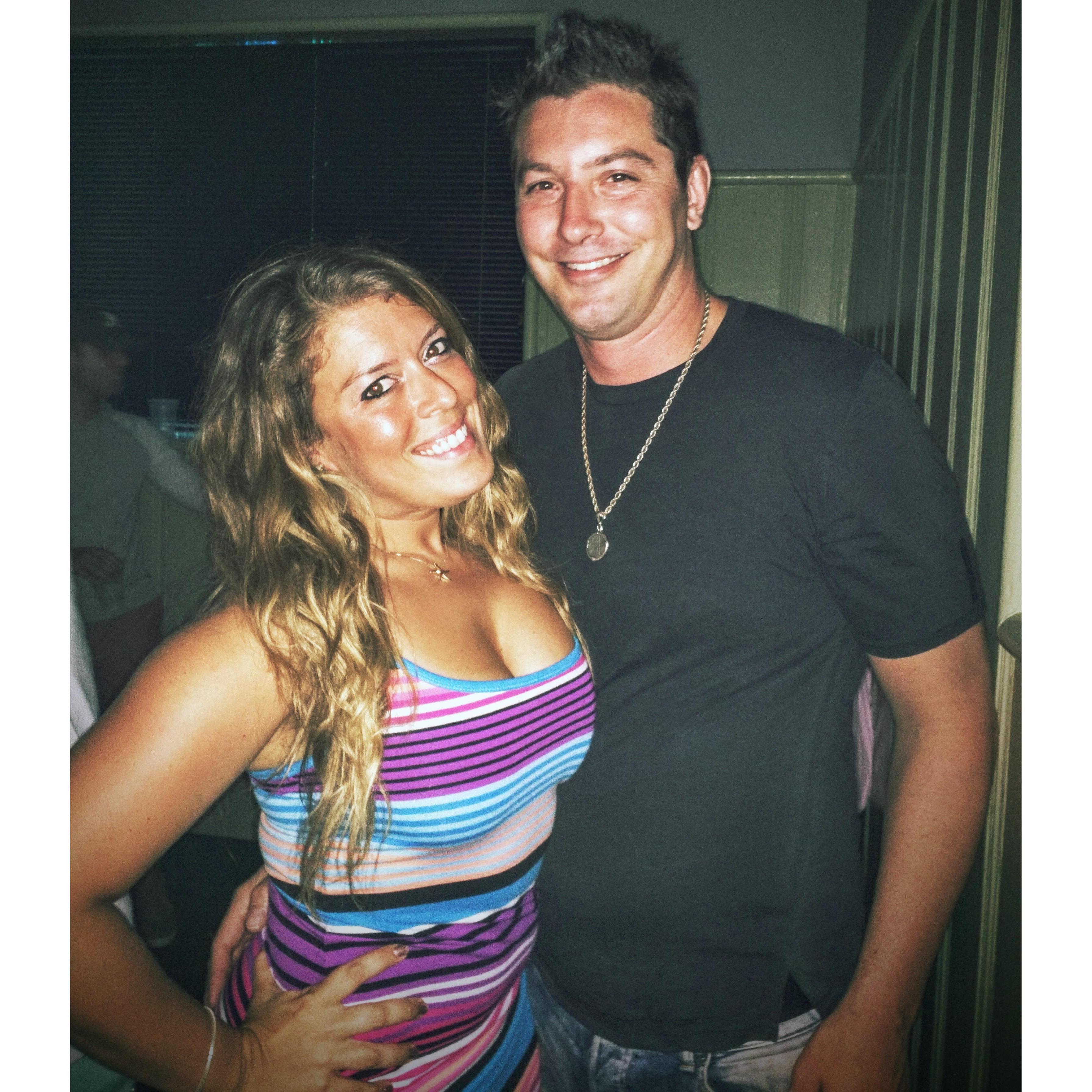 The night he said "I love you!" (At D'Jais....so much for not falling in love at the jersey shore!)