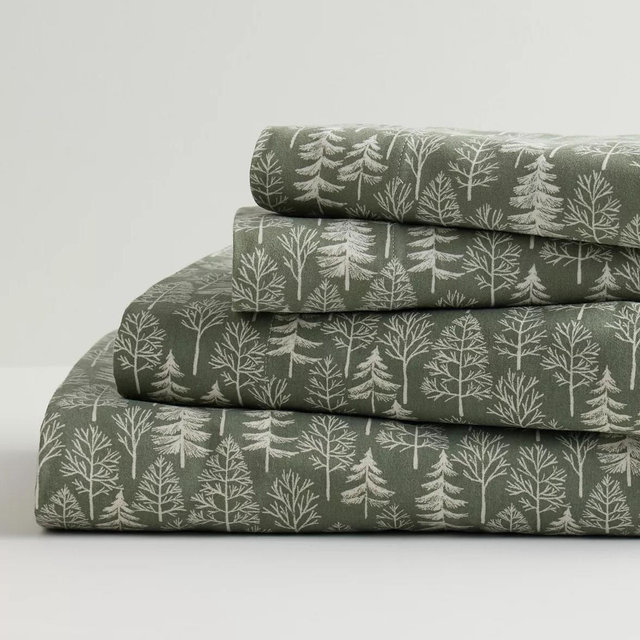 Cuddl Duds® Cotton Flannel Sheet Set with Pillowcases