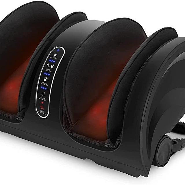 Snailax Foot Massager Machine with Heat,Shiatsu Feet and Leg Massager,Kneading Rolling for Foot,Calf,Ankle,Leg,Improve Blood Circulation,Nerve Pain,Plantar Fasciitis,Neuropathy,Gifts for Women,Men