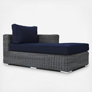 Summon Outdoor Sunbrella Right Arm Chaise