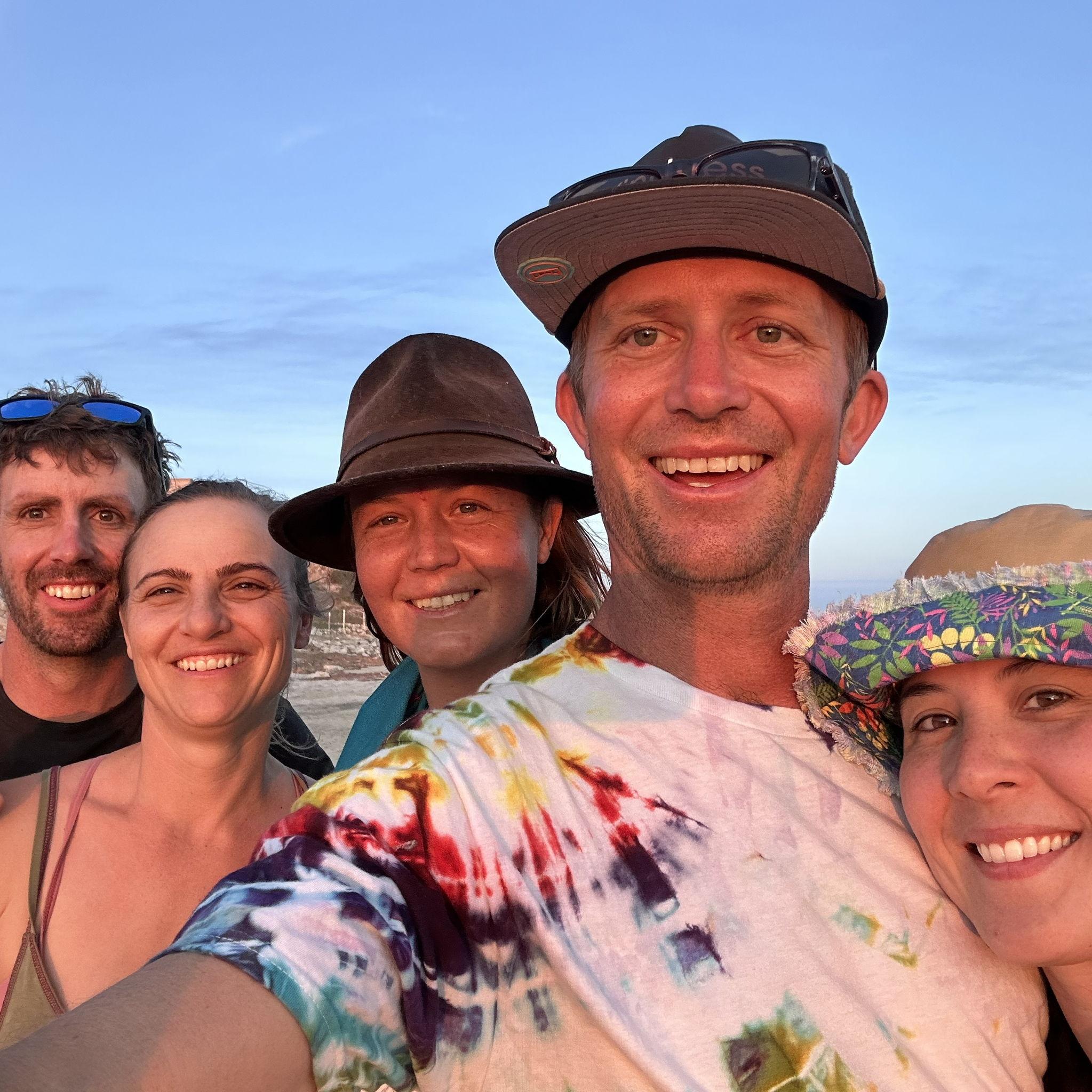 with Madeleine and Zach (who we met at their wedding) and Kiliale (Dru's Sis)