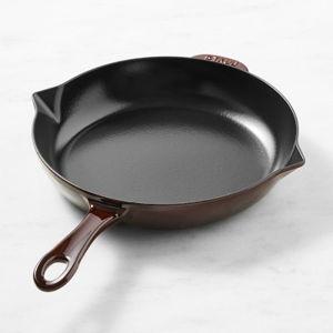 Staub Enameled Cast Iron Fry Pan, 10", Grenadine