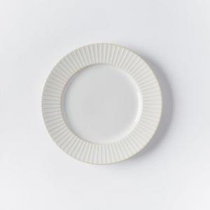 Textured Salad Plates (Set of 4) - White (Lines)