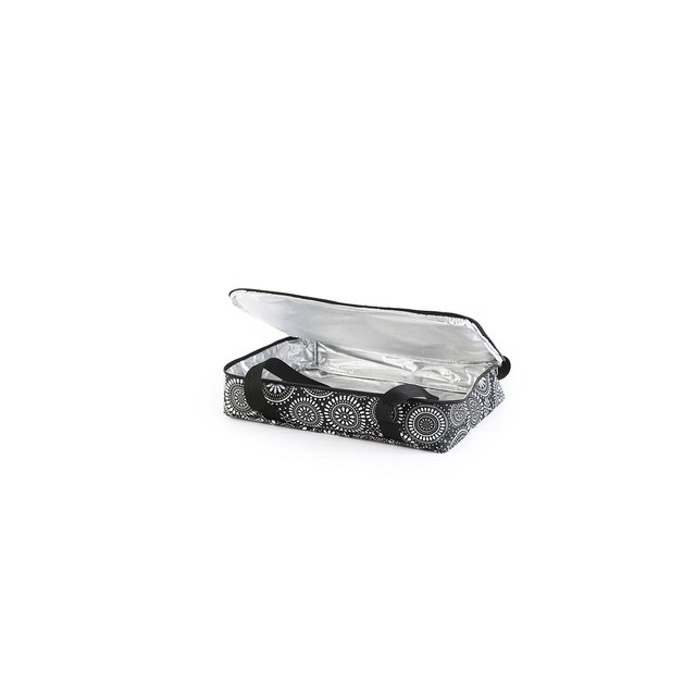 The Lakeside Collection Insulated Casserole Carrier, Thermal Travel Bag with Handles - Black