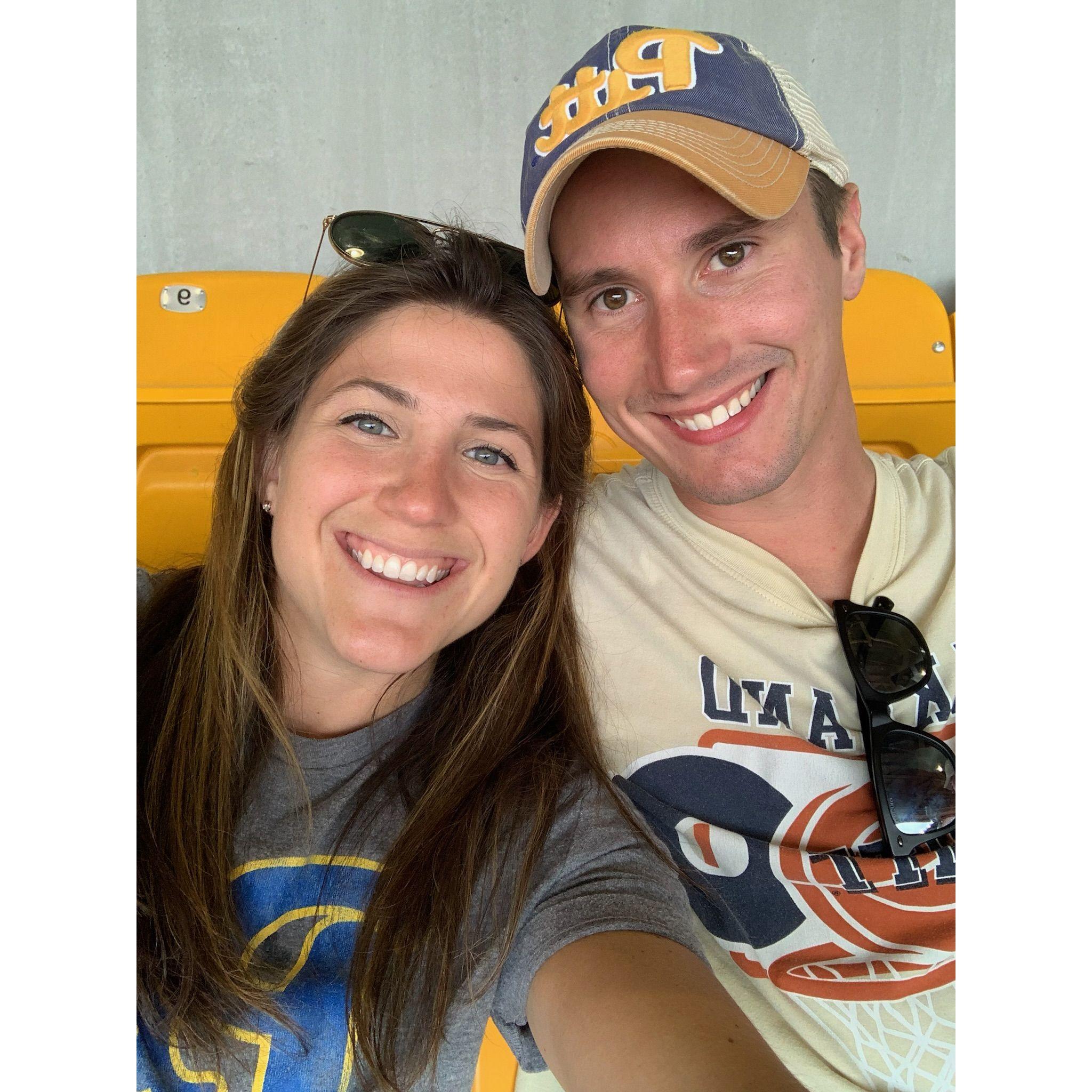 Elise's first Pitt game