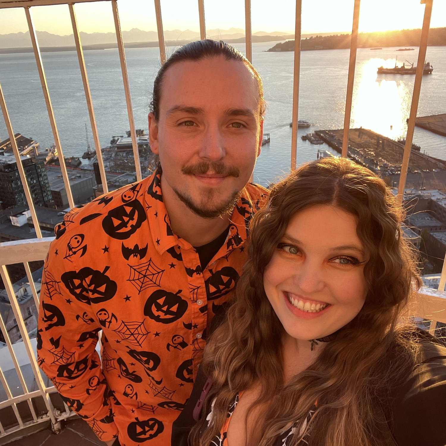 Auston Proposed on Halloween at the famous Smith Tower