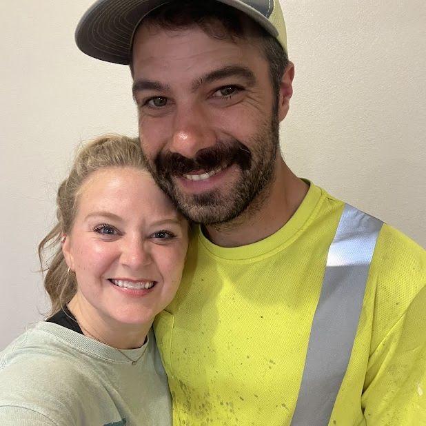 Working on our first home together.