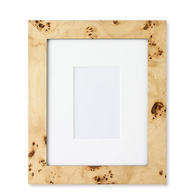 Exotic Burl Wood Gallery Picture Frame, 4" X 6"