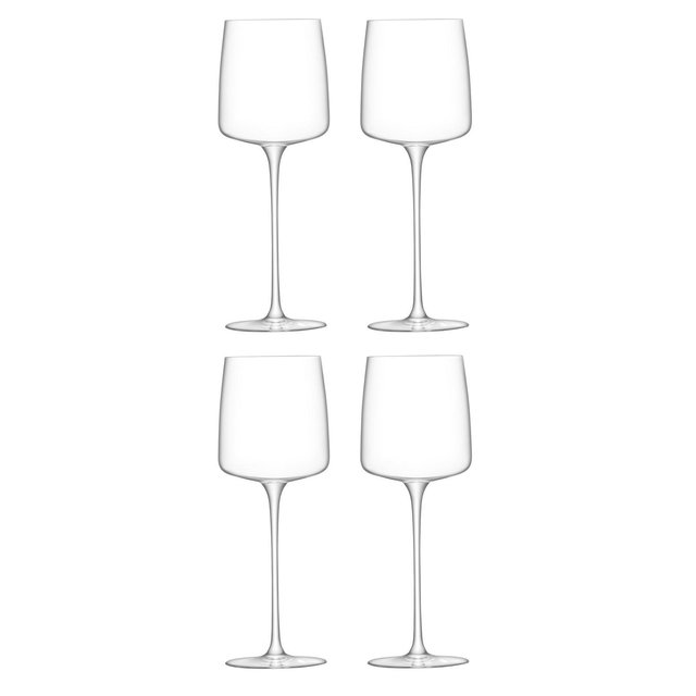 LSA International Metropolitan White Wine Glasses, Set of 4