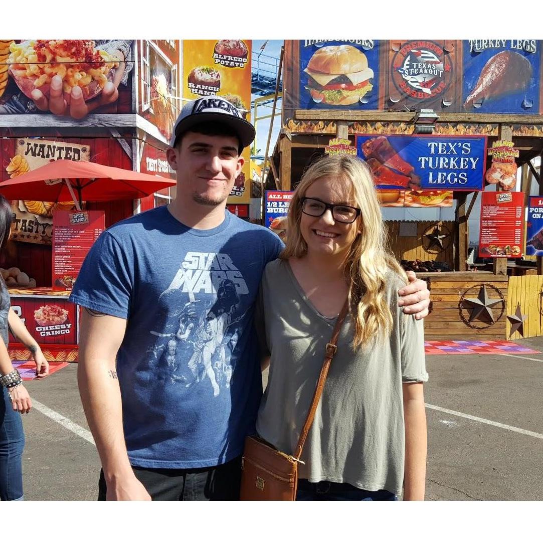 Mark and his cousin, Taylor, at the Arizona State Fair (2016)