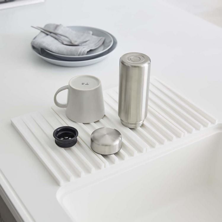 Yamazaki home foldable silicone drainer tray hotsell