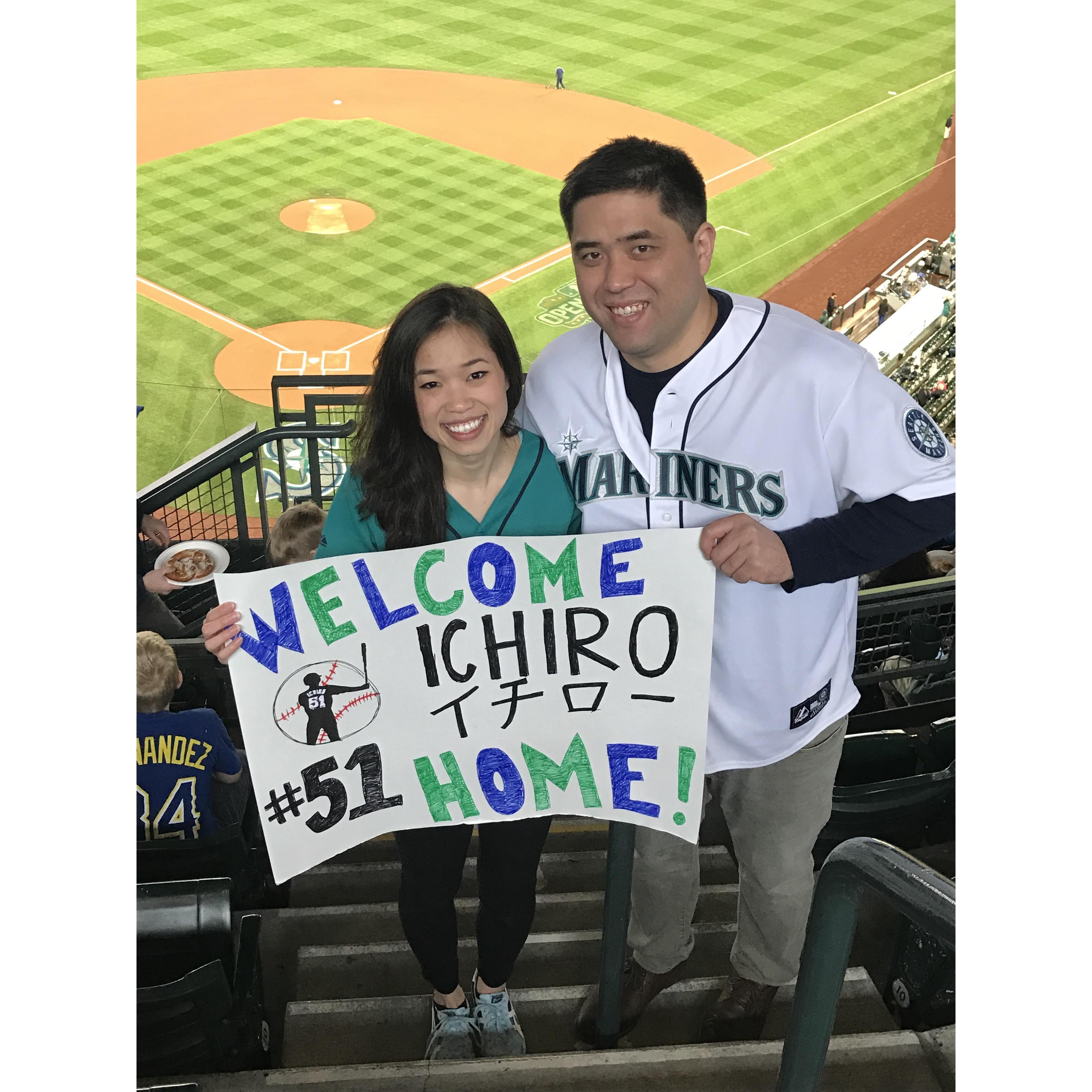 Ichiro's homerun at Safeco Field April 19, 2017